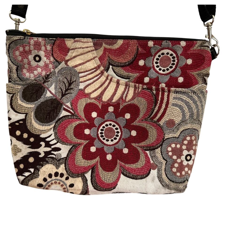 Danny K. Women's Tapestry Zipper Purse Crossbody Handbag made in USA